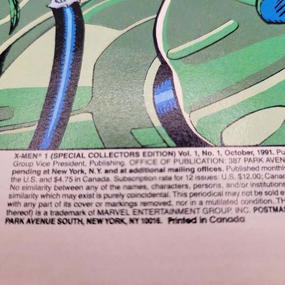 X-Men Vol. 1 No. 1 Special Collectors Edition Comic Book Oct 1991 Marvel Comics - Picture 4 of 8
